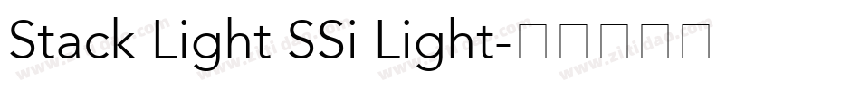 Stack Light SSi Light字体转换